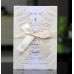 Wedding Invitation Rectangle White Card Laser Hollowed Design